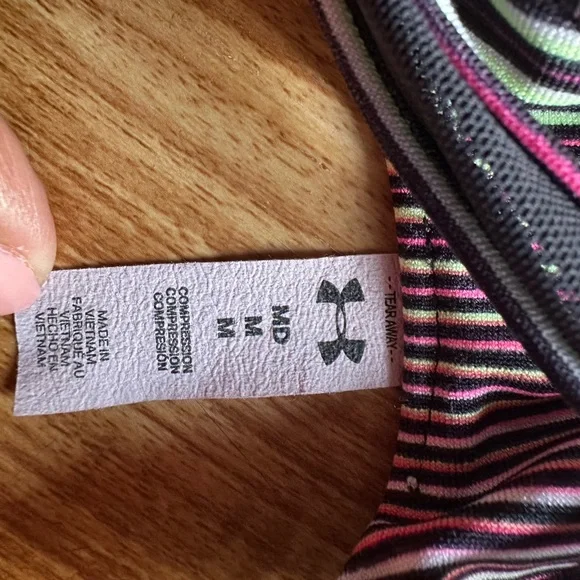 Under Armour Black and Pink Performance Athletic Shorts - Picture 8 of 9